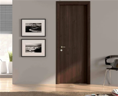 Ib-kauj ruam Extrusion WPC Sab Hauv Qhov Rooj, Tag Nrho Nrog Qhov Rooj Nplooj, Ncej & Architrave